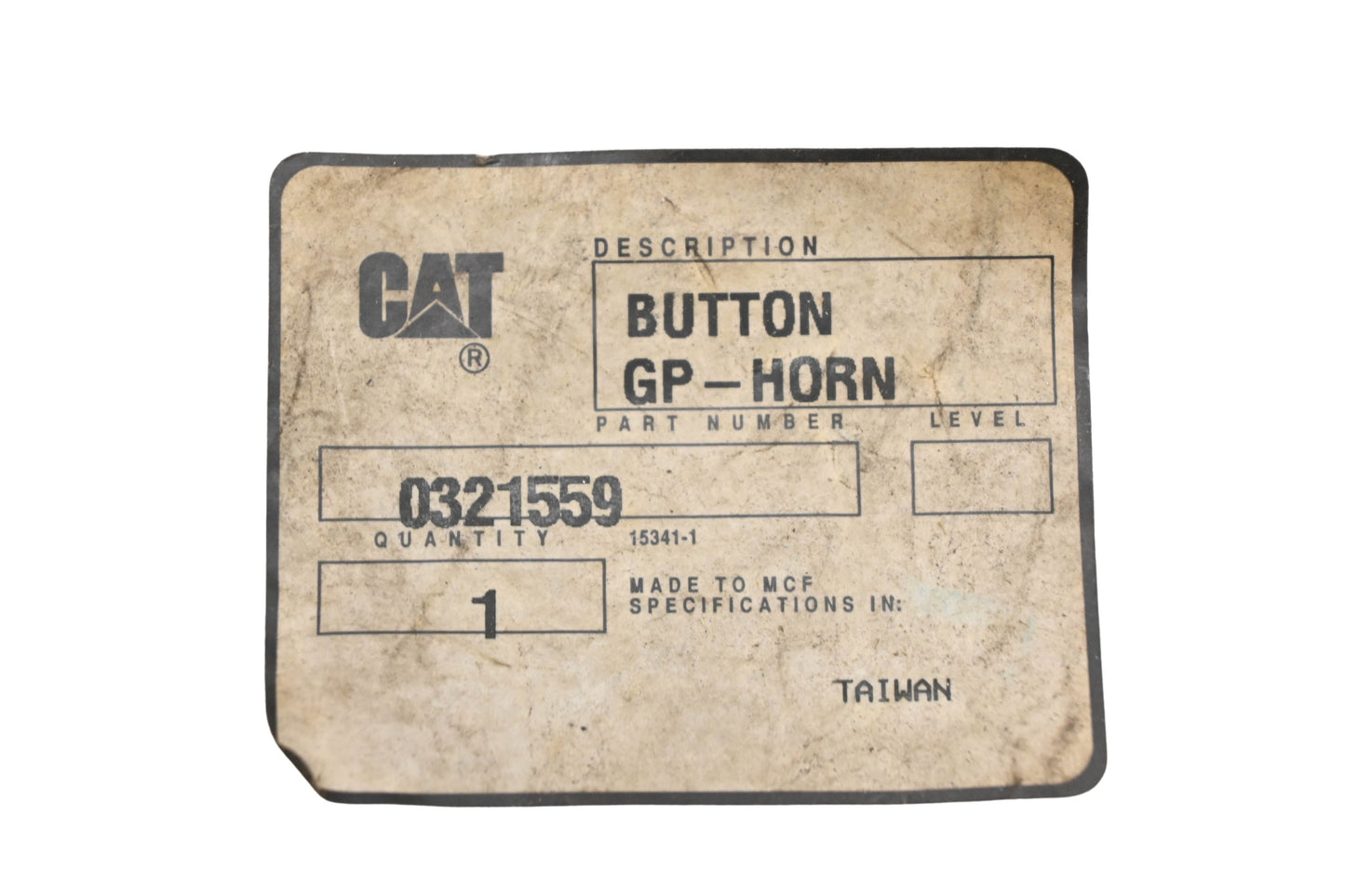 Caterpillar 032-1559, 0321559 Horn Button Kit NOS