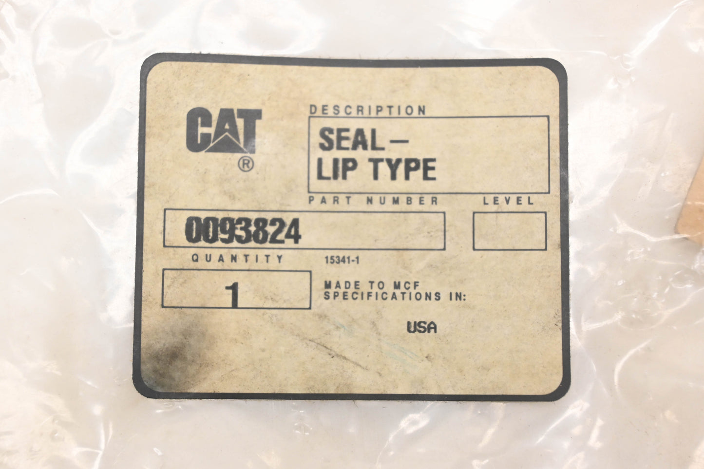 Caterpillar 0093824, 009-3824 Lip Style Oil Seal NOS