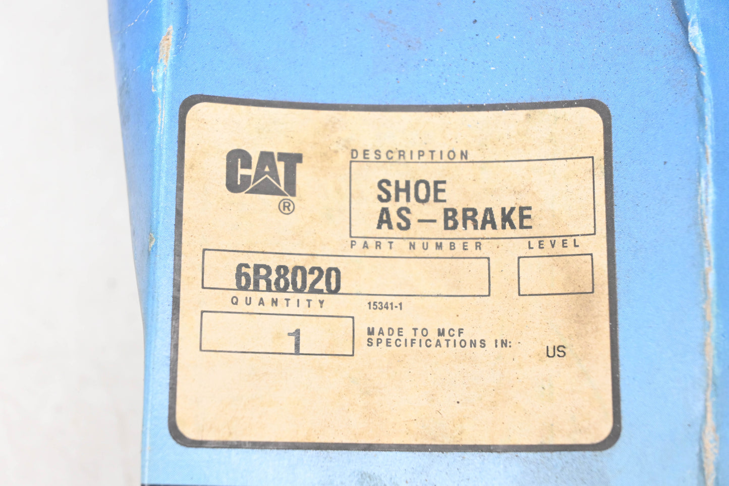Caterpillar 6R8020, 6R-8020, 25359 Brake Shoe NOS