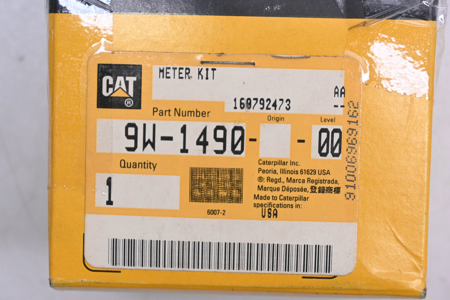 Caterpillar 9W1490, 9W-1490 Service Meter Kit NOS