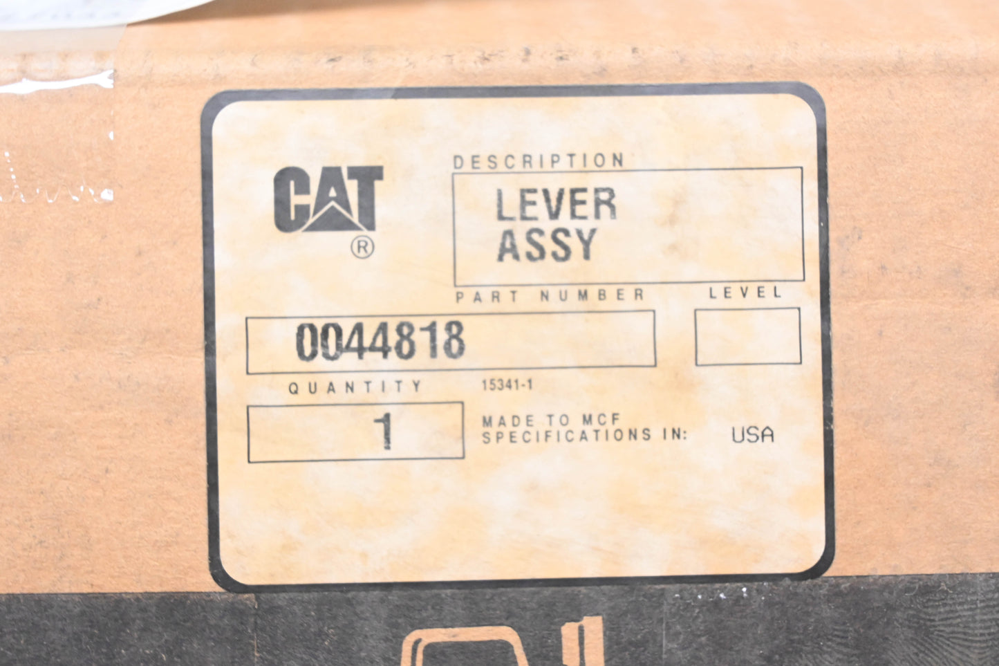 Caterpillar 0044818, 004-4818 Lever Assembly NOS