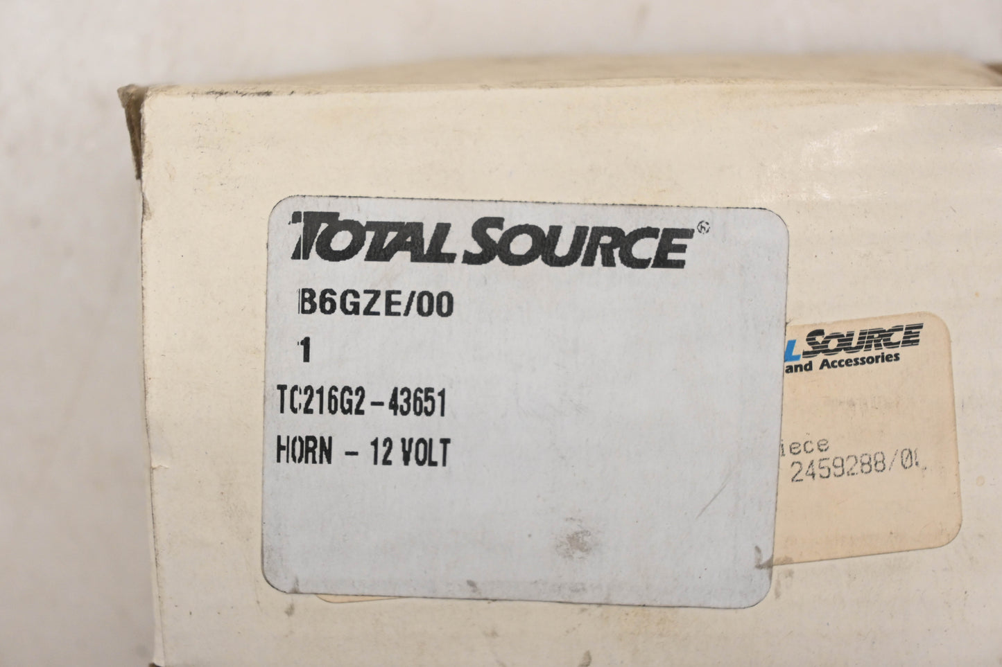 Total Source TC216G2-43651 Horn 12v NOS