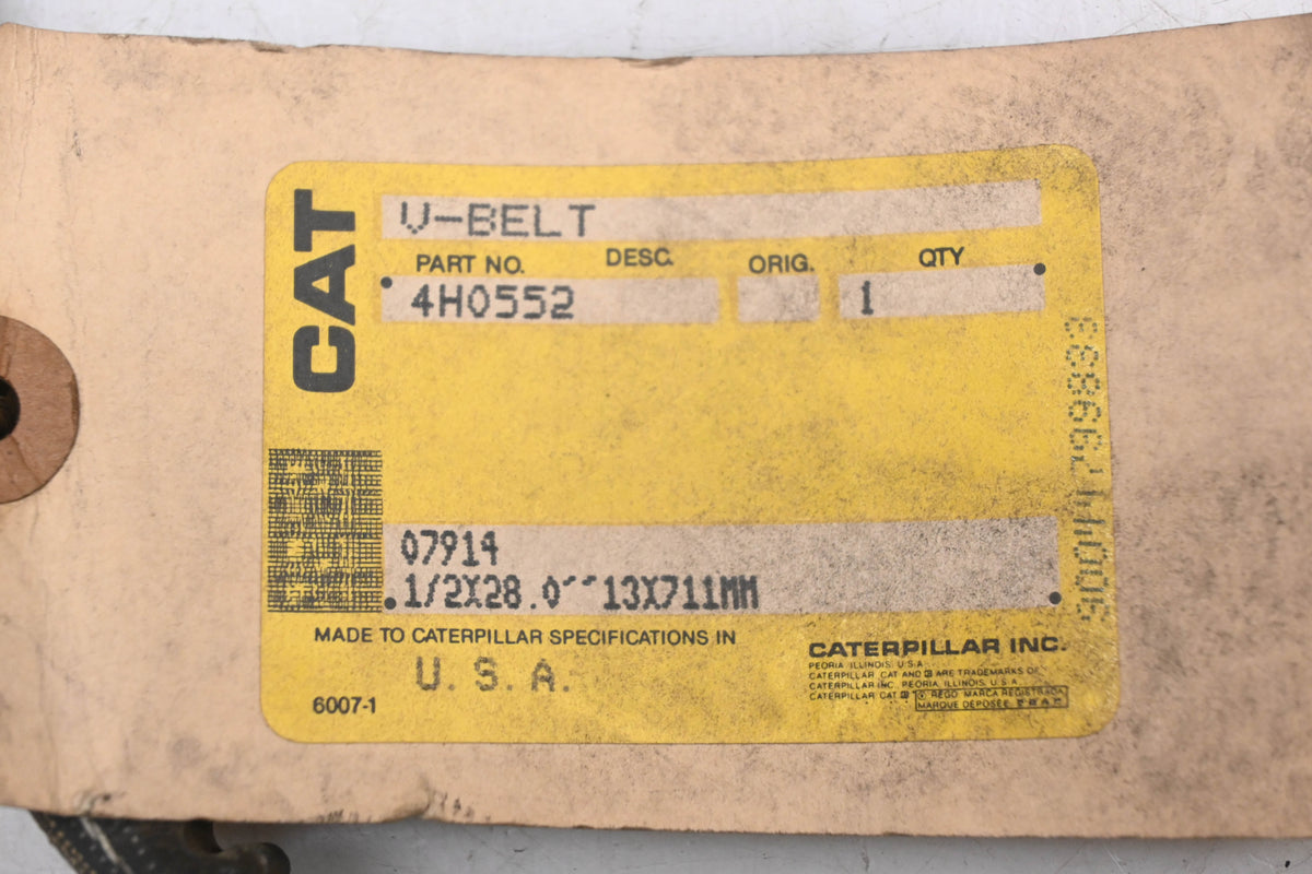 Caterpillar 4H0552, 4H-0552 V-Belt NOS