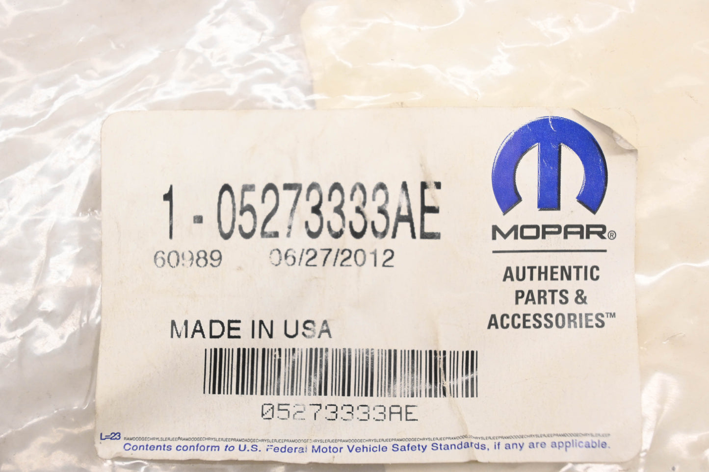 Mopar 05273333AE Left Front Brake Speed Sensor NOS