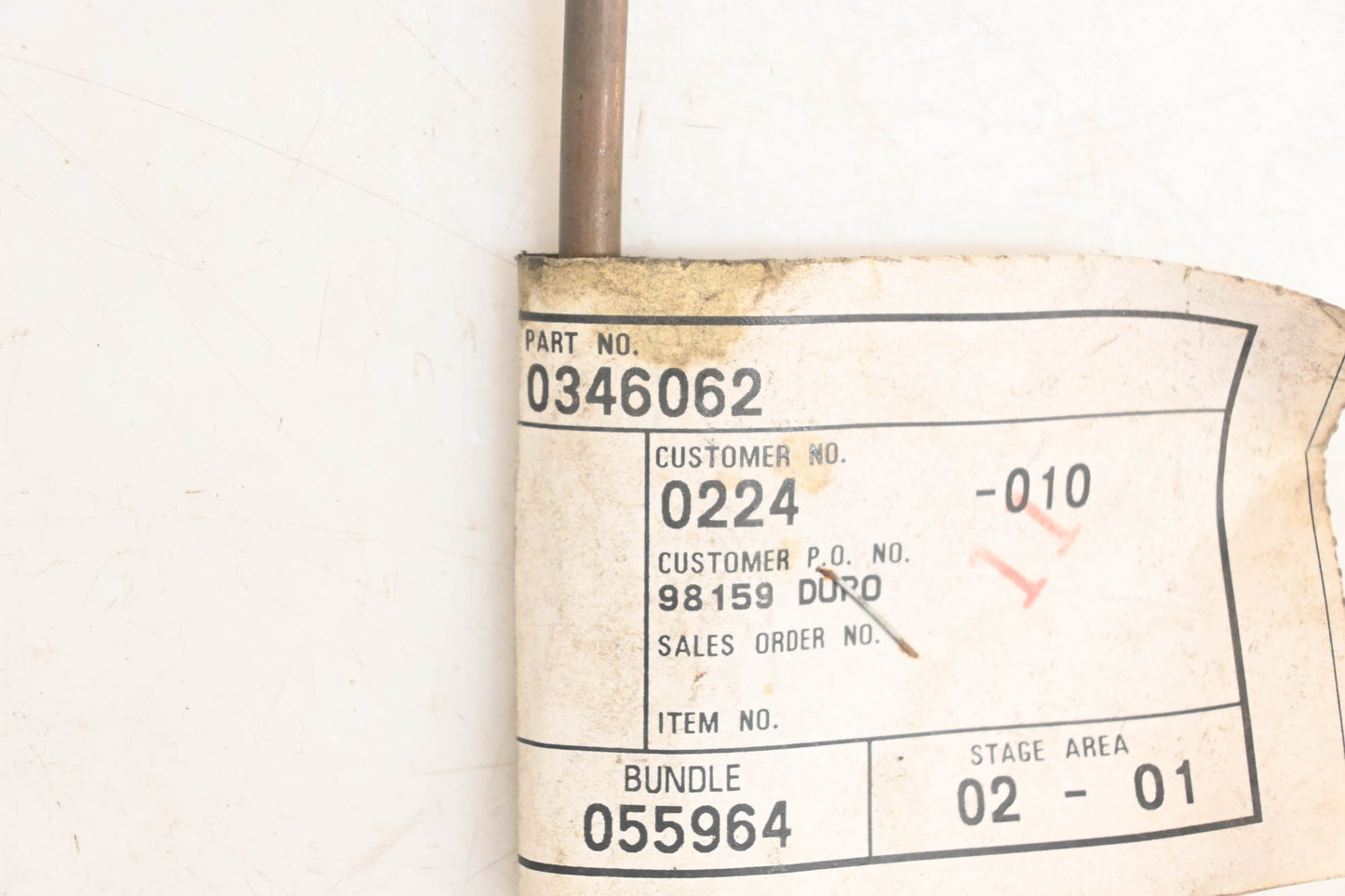 Caterpillar 0346062 Tube Assembly NOS