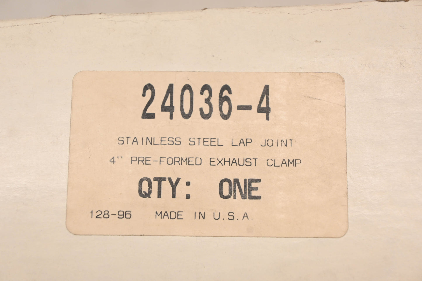 TorcTite 24036-4 4" Stainless Steel Exhaust Clamp NOS