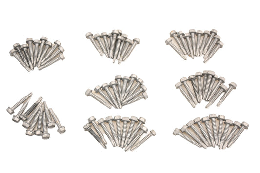 Aquidneck Fasteners NC013-12 1/4-14 x 1-1/2 Hex Washer Head Galvanized TEKS Screws Qty 79 NOS
