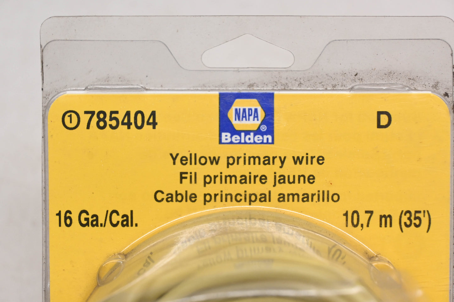 Napa 785504 Yellow Primary Wire 16 Gauge 35' NOS