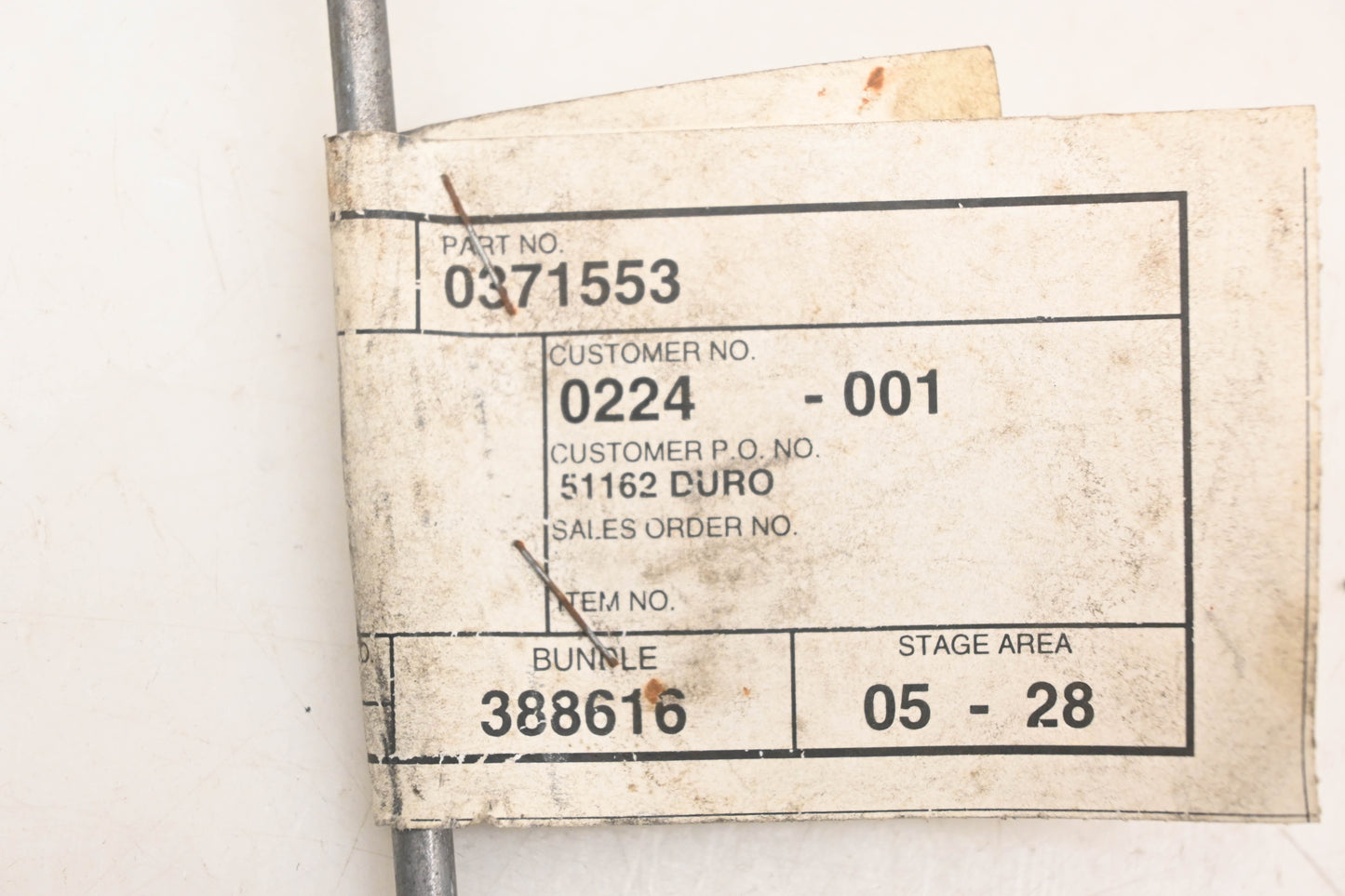 Caterpillar 0371553 Tube Assembly NOS