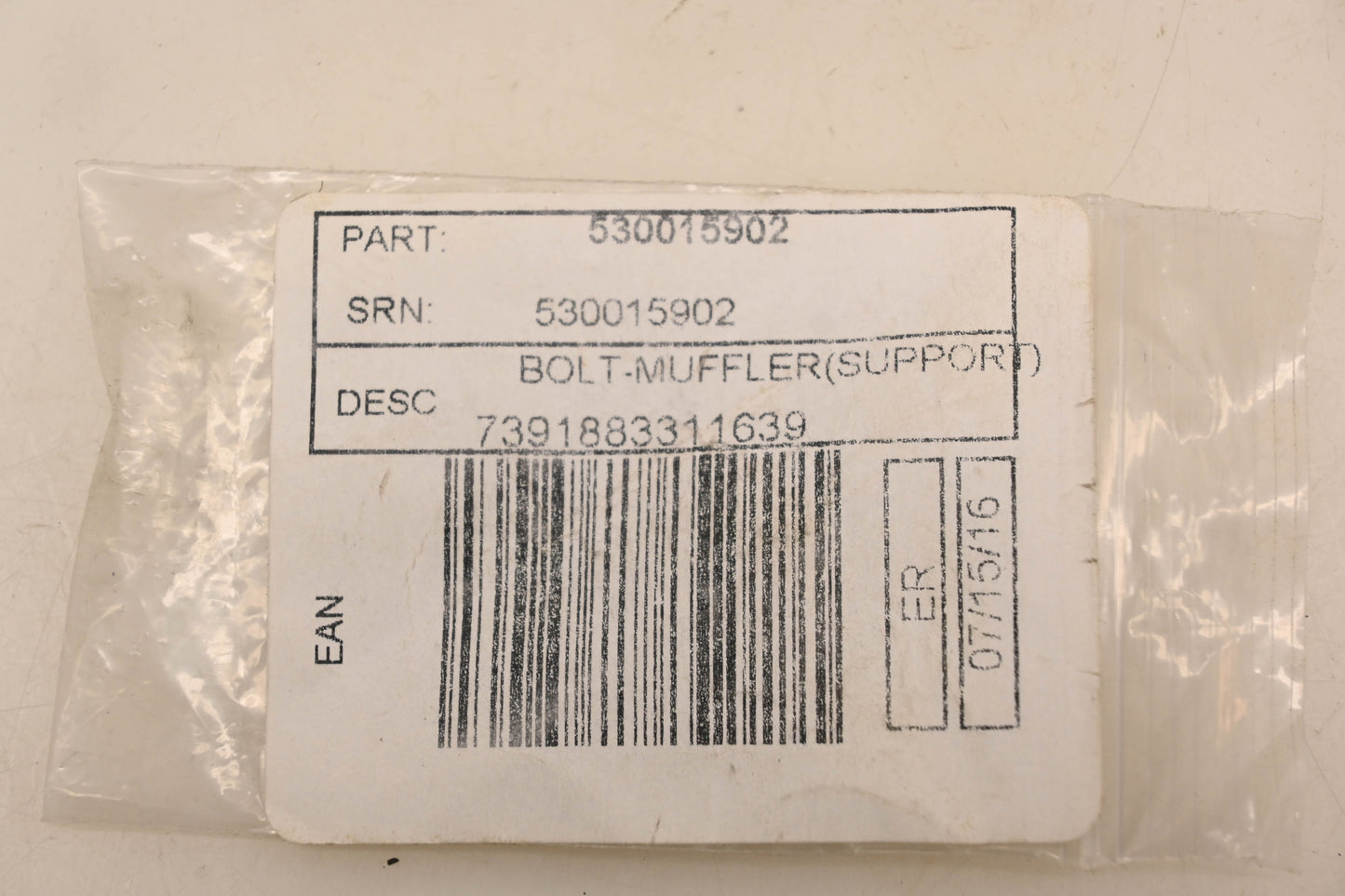 New OEM Husqvarna 530015902 Muffler Support Bolt NOS