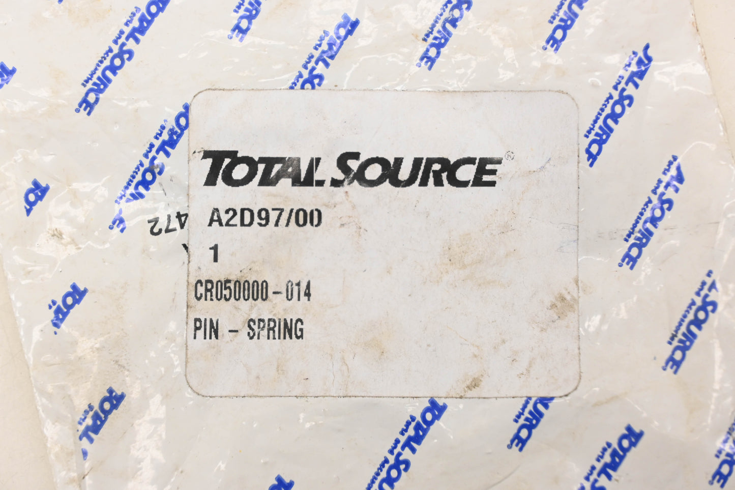 Total Source CR050000-014 Spring Split Pin NOS