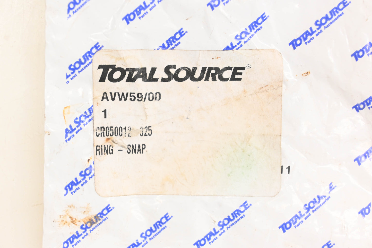 Total Source CR050012-025, CR 050012-025 Snap Ring NOS