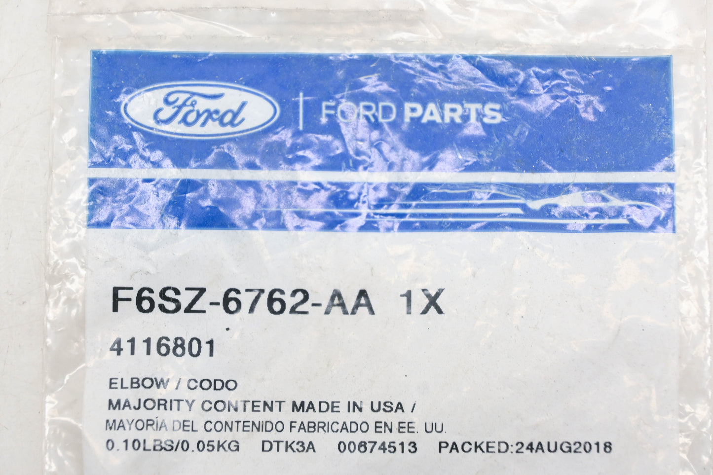 New OEM Ford F6SZ-6762-AA Elbow NOS