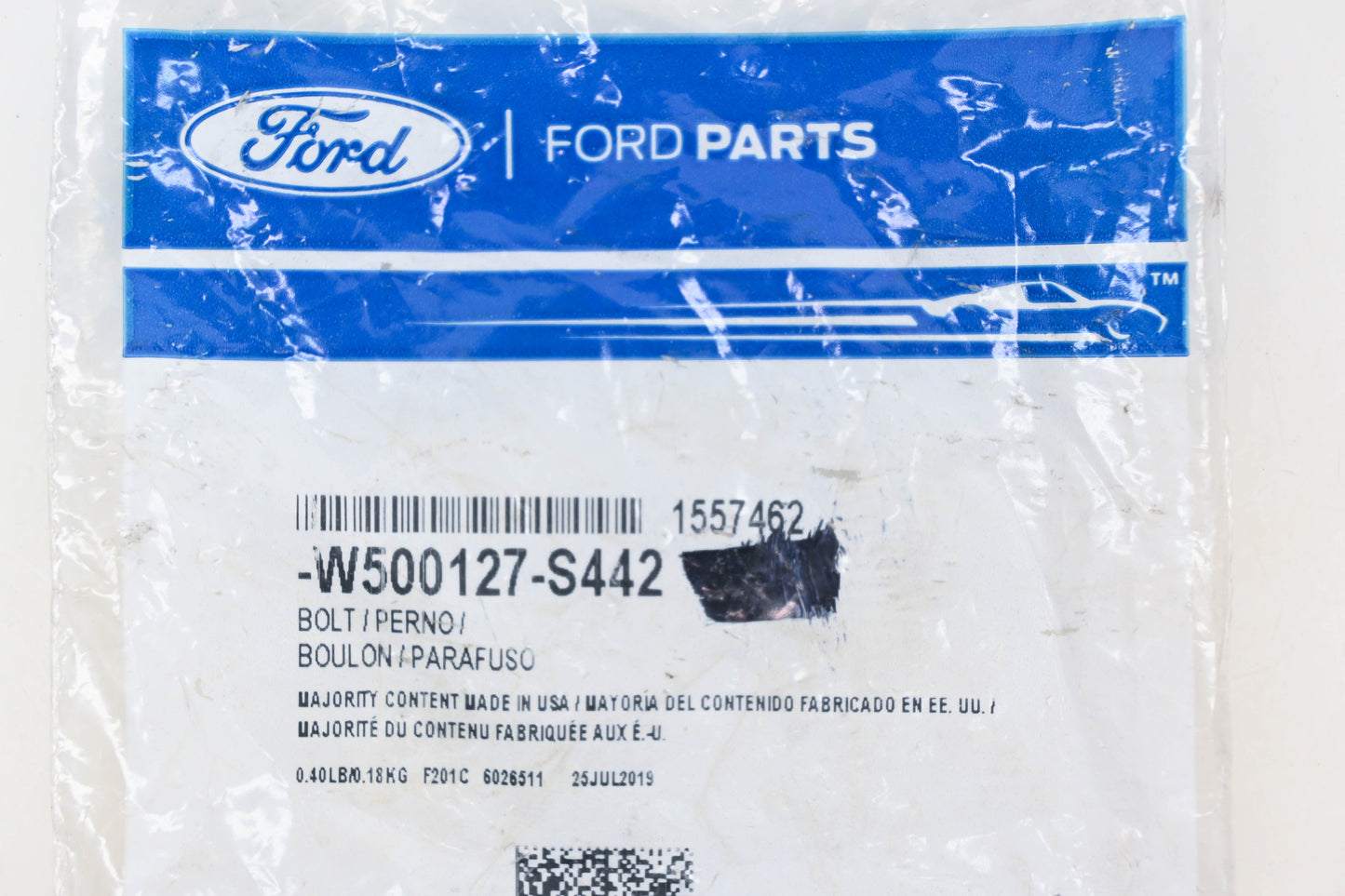 New OEM Ford W500127-S442, W500127S442 M10-1.5 x 3" Hex Head Bolt NOS