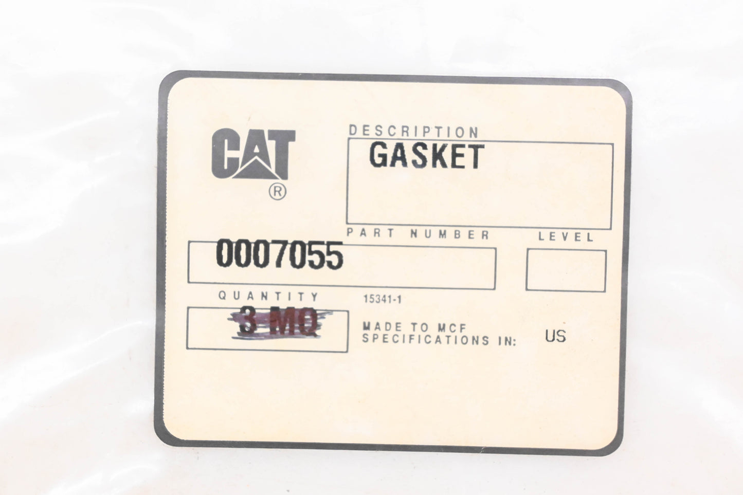 Caterpillar 0007055 Gasket NOS