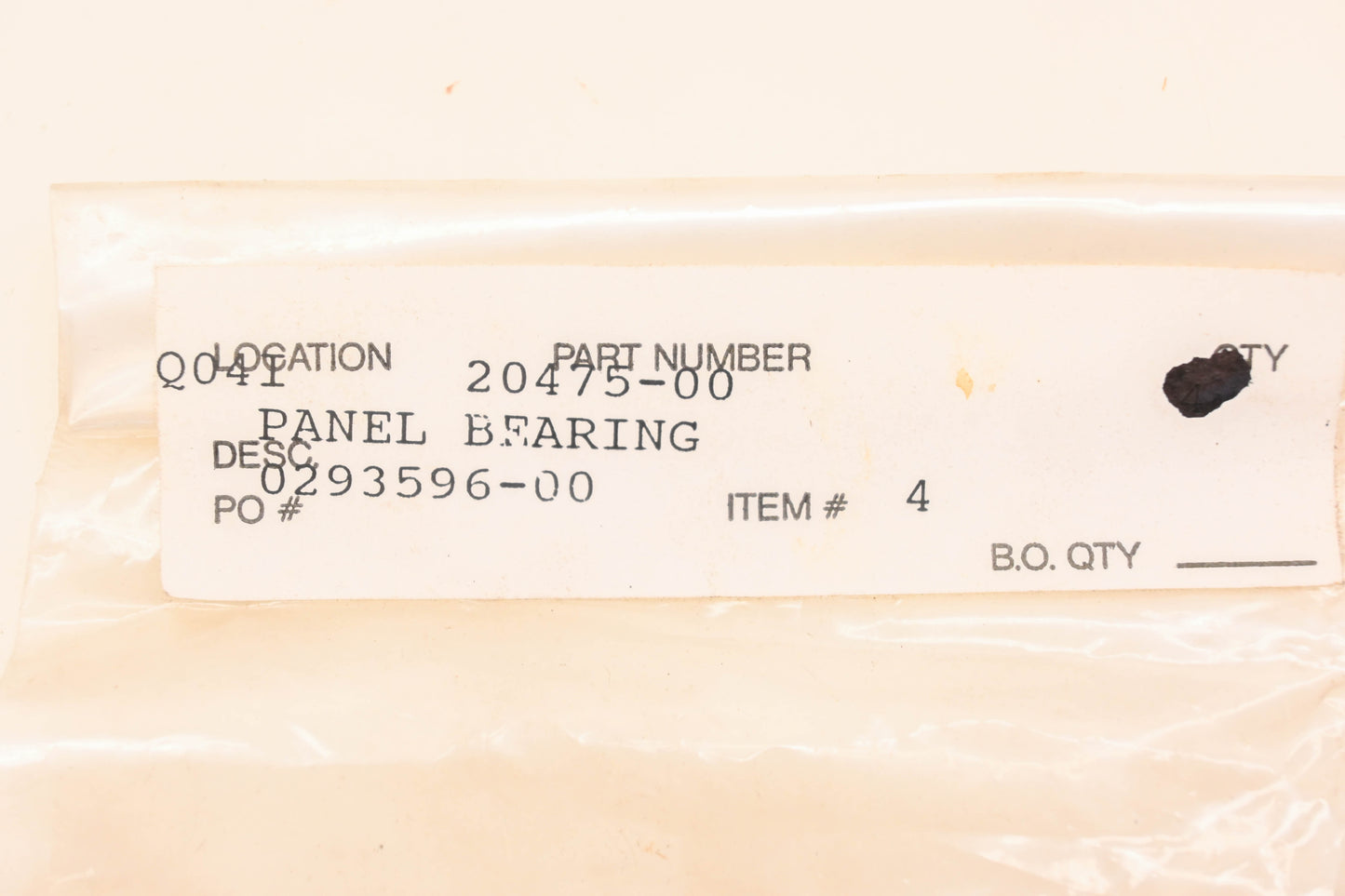 Aftermarket 20475-00 Bearing Mount Panel NOS