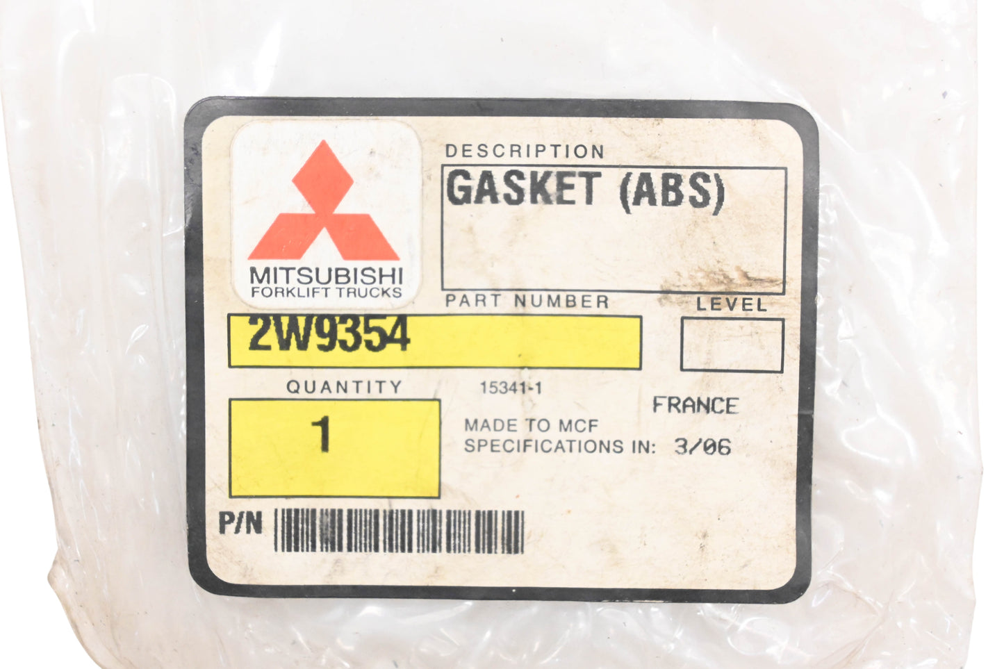 Mitsubishi 2W9354, 2W-9354 ASB Gasket NOS