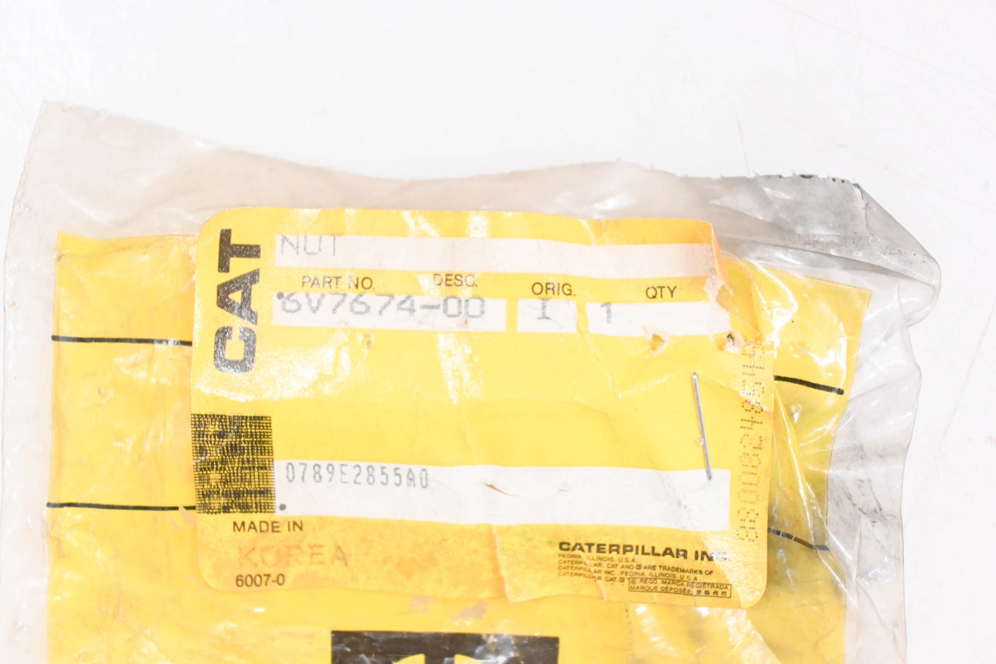 Caterpillar 6V7674, 6V-7674 Bearing Locknut NOS