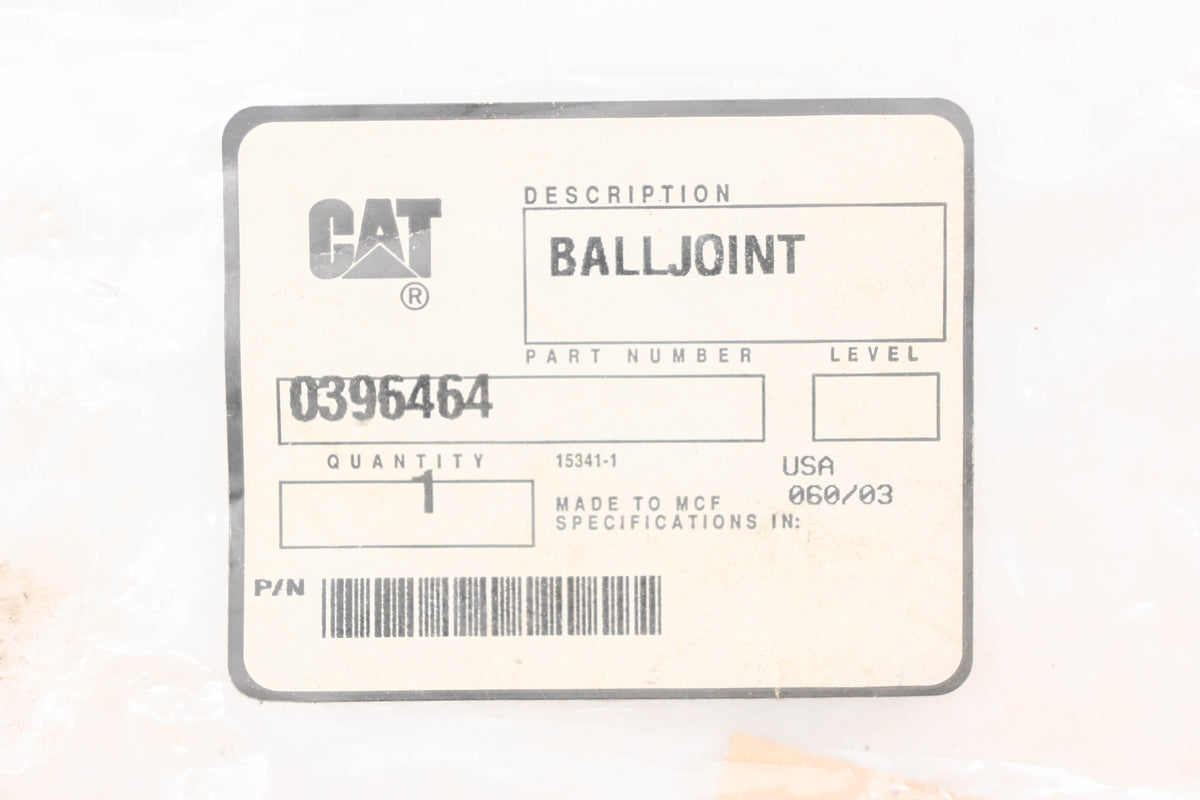 Caterpillar 396464, 0396464, 039-6464 Ball Joint Assembly NOS