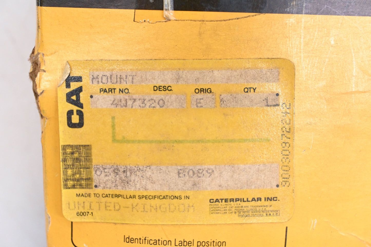 Caterpillar 4W7320, 4W-7320 Mount Assembly NOS