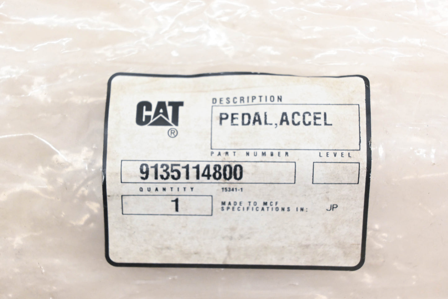 Caterpillar 9135114800 Mitsubishi Accelerator Pedal Pad NOS