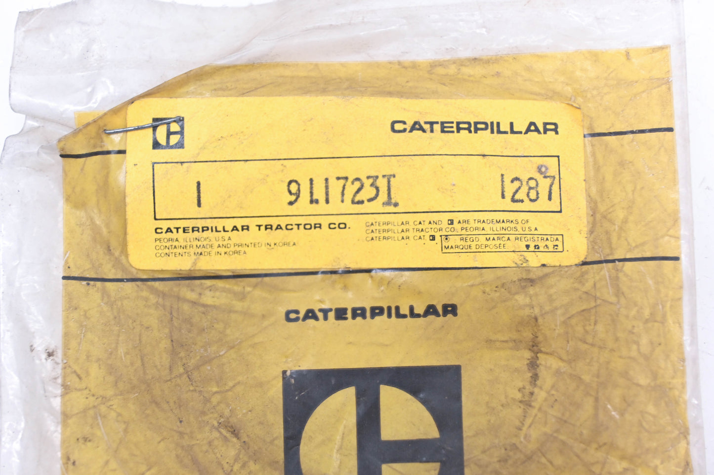 Caterpillar 911723, 0911723, 091-1723 U-Cup Seal NOS