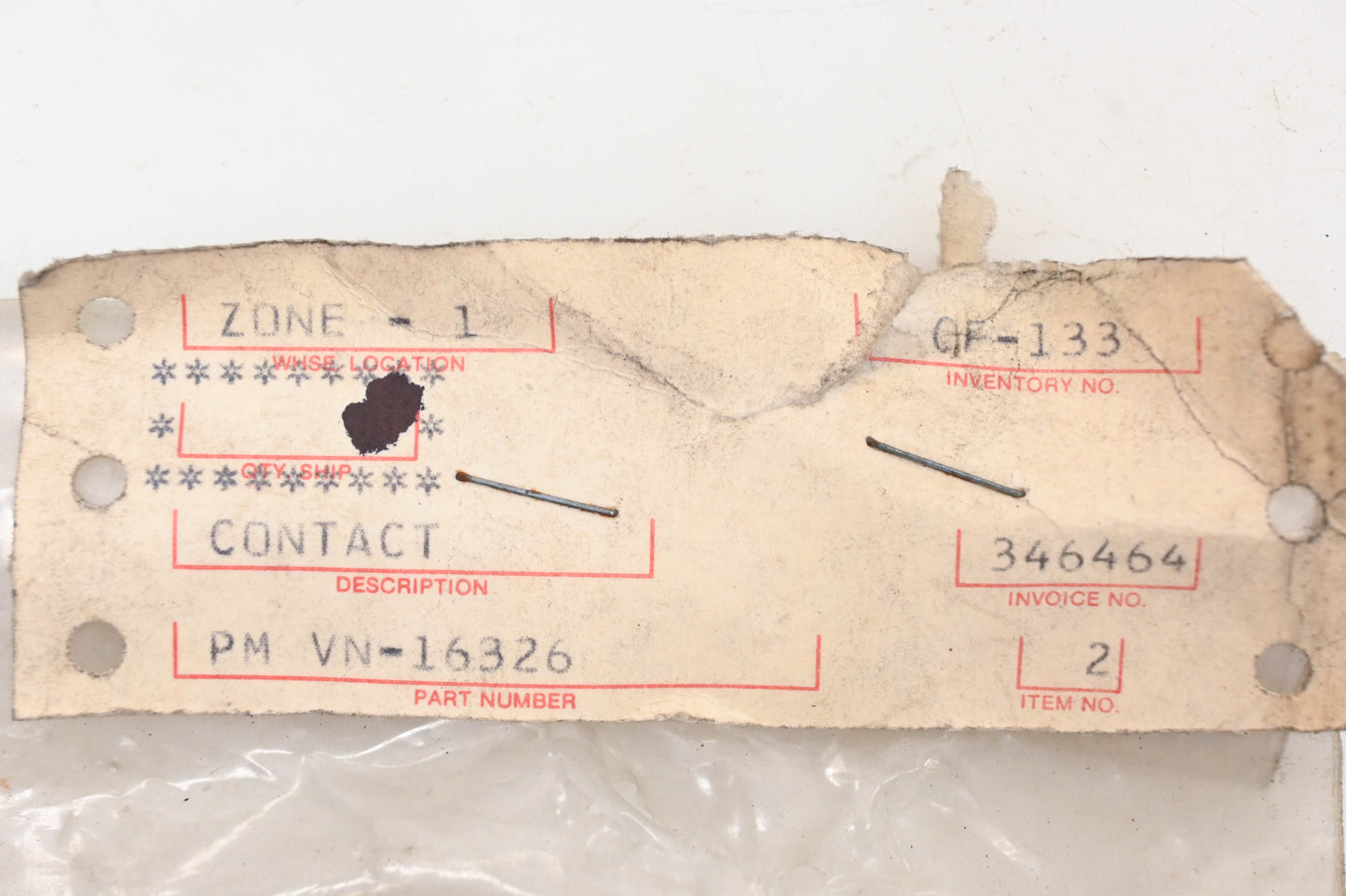 Intrupa CF-133, VN-16326 Contact NOS