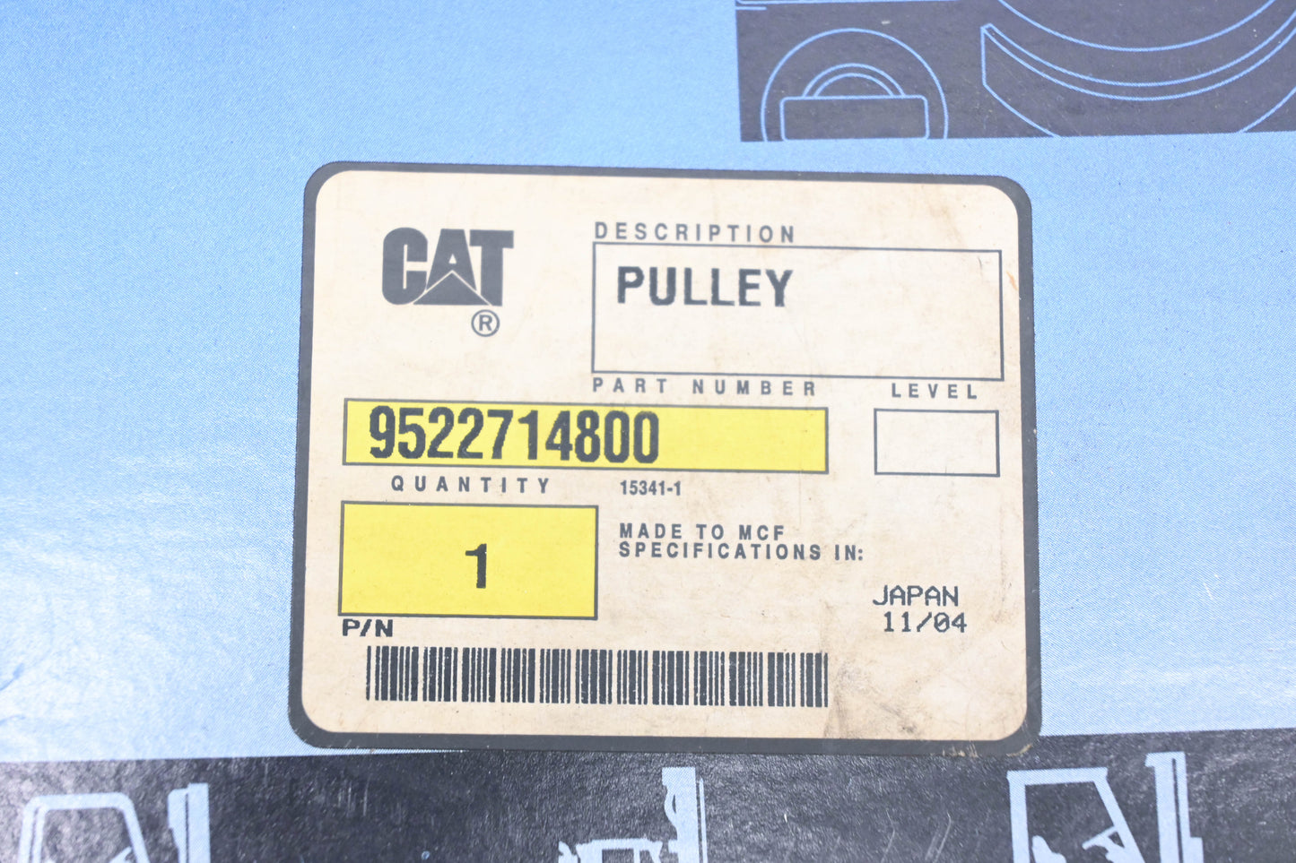 Caterpillar 9522714800, 95227-14800 Pulley NOS
