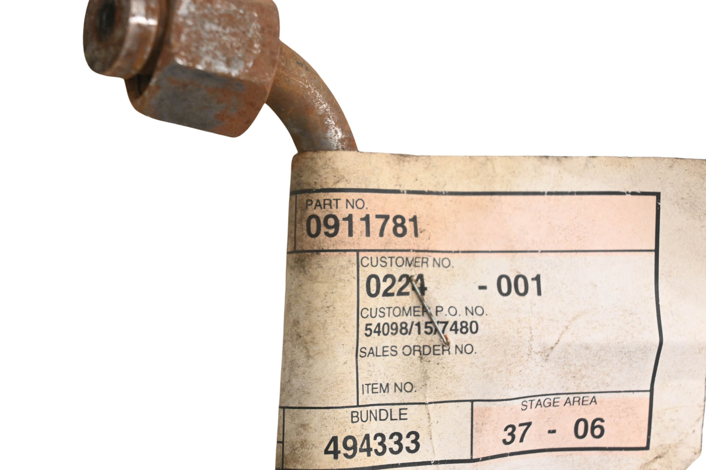 Caterpillar 0911781, 091-1781 Tube Assembly NOS