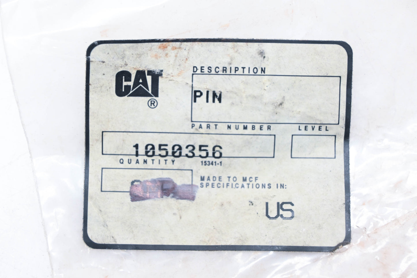 Caterpillar 1050356, 105-0356 Roll Pins Qty 2 NOS