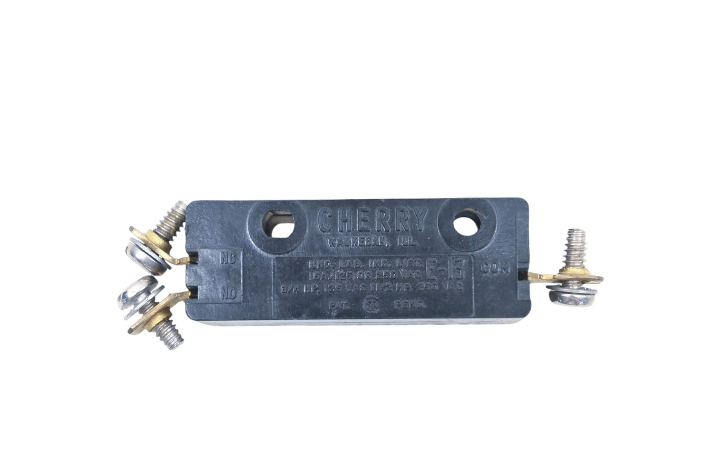 Cherry OE13-00EO E13 15a 3/4hp 125vac 1-1/2hp 250vac Microswitch NOS