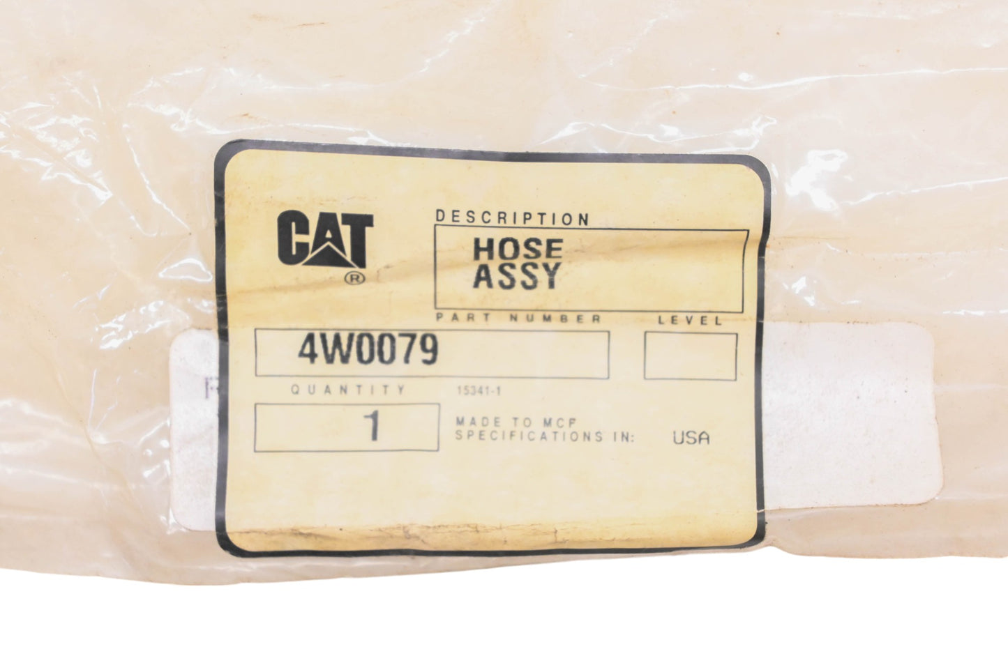 Caterpillar 4W0079, 4W-0079, H00906 Weatherhead 3/8" Hose Assembly NOS