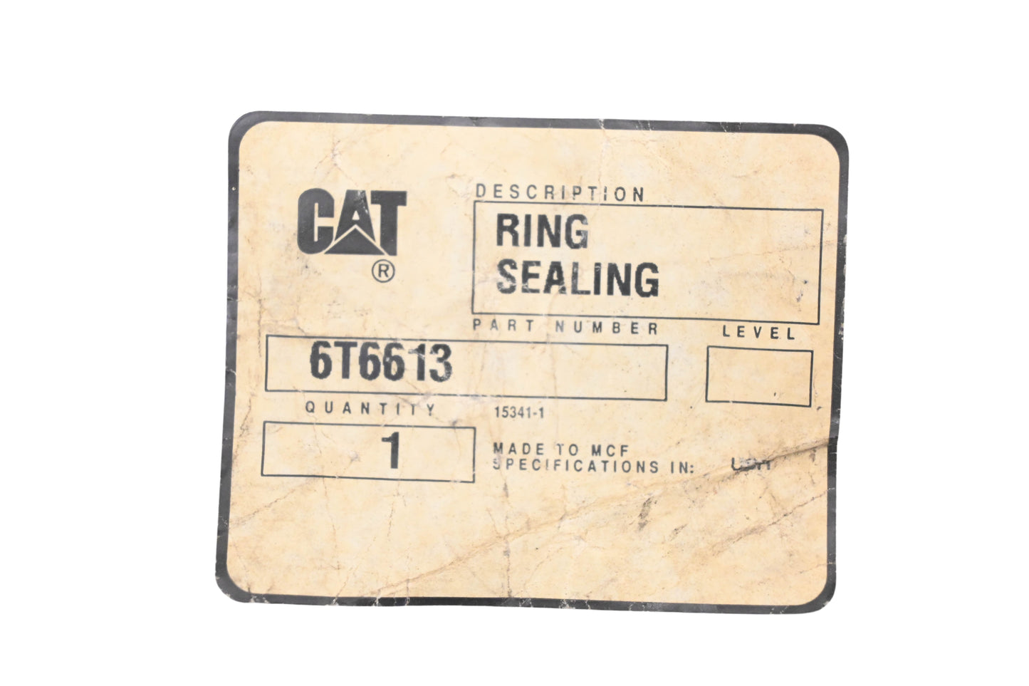 Caterpillar 6T6613, 6T-6613 Sealing Ring NOS