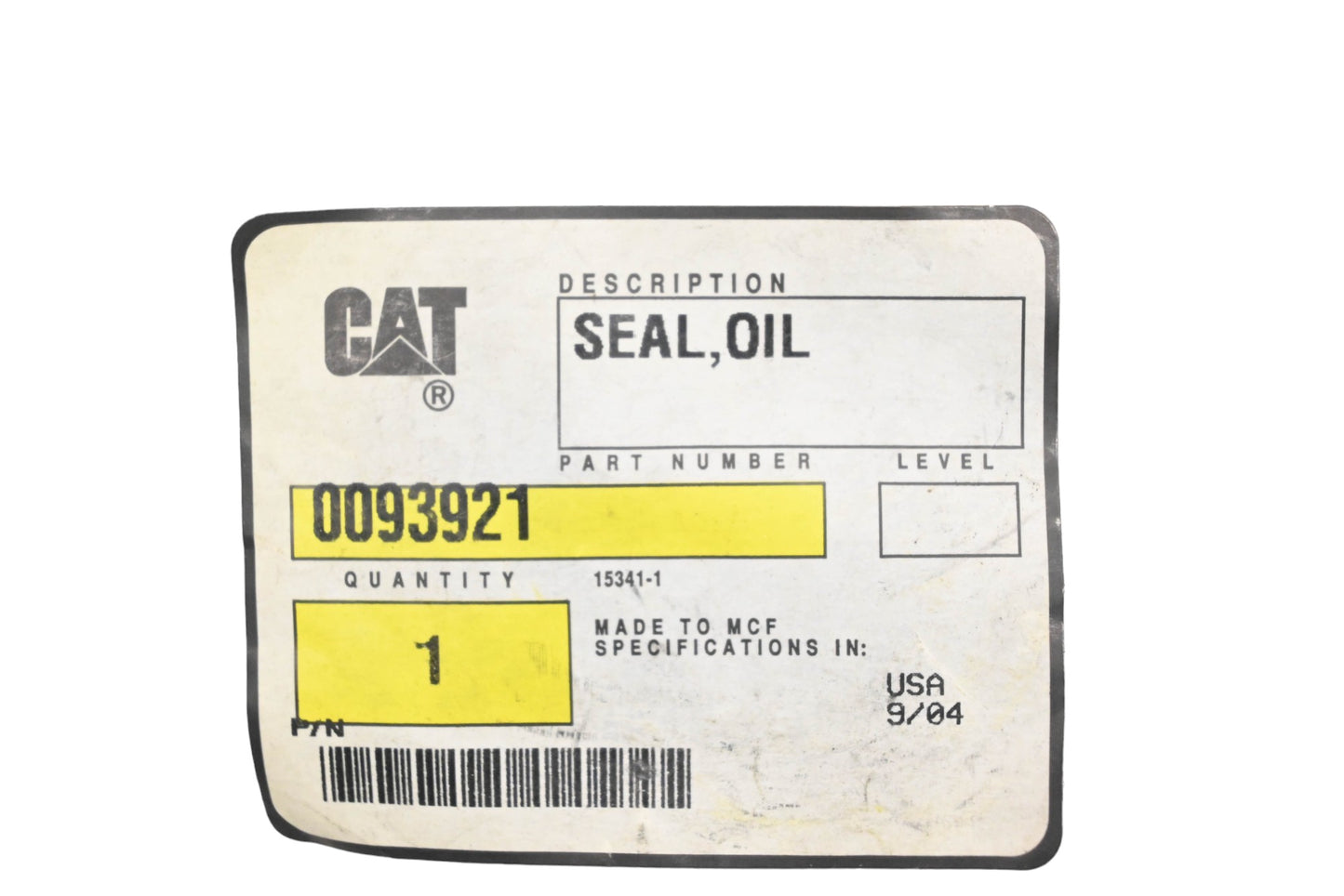 Caterpillar 0093921, 009-3921 Oil Seal NOS