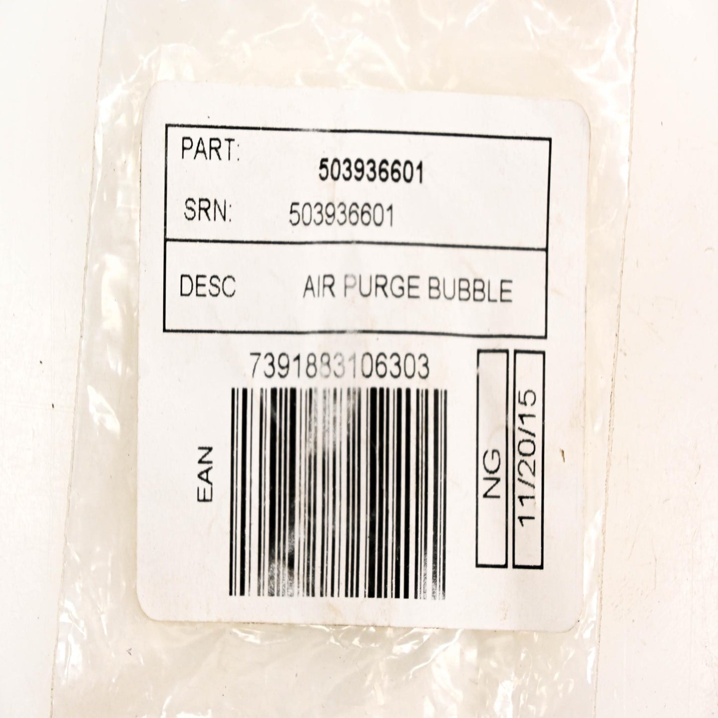 New OEM Husqvarna 503936601, 503 93 66-01 Primer Air Purge NOS