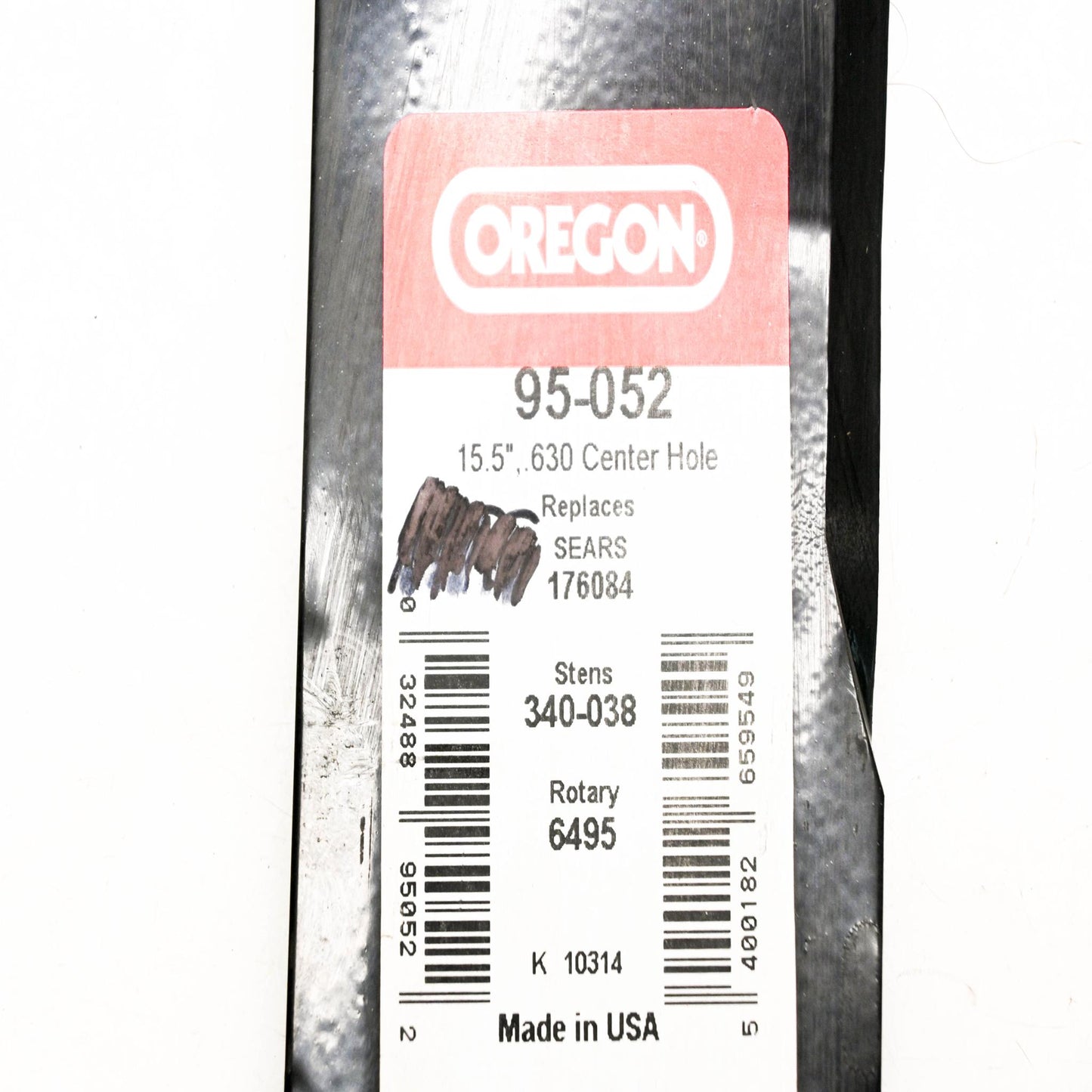 Oregon 95-052, 176084, 340-038 15.5" Lawnmower Blade NOS
