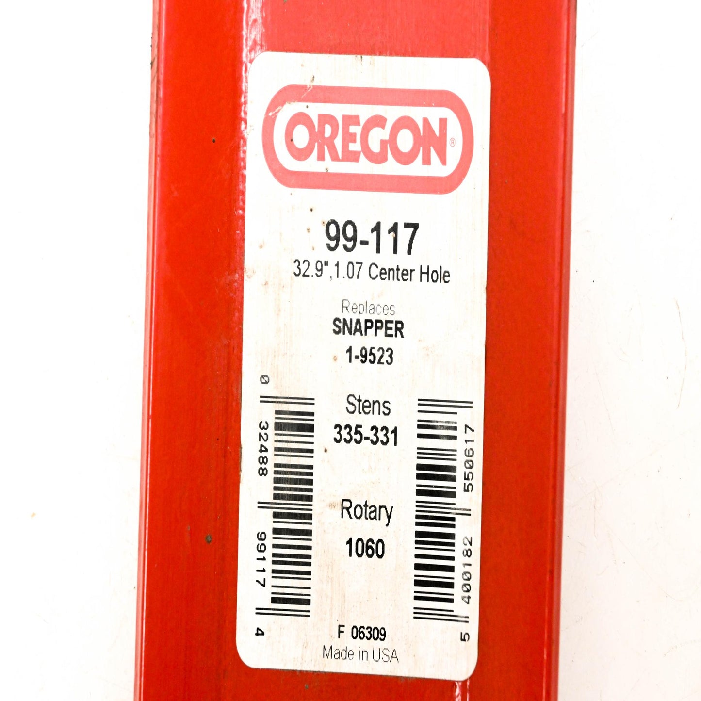 Oregon 99-117, 1-9523, 335-331 32.9" Lawnmower Blade NOS