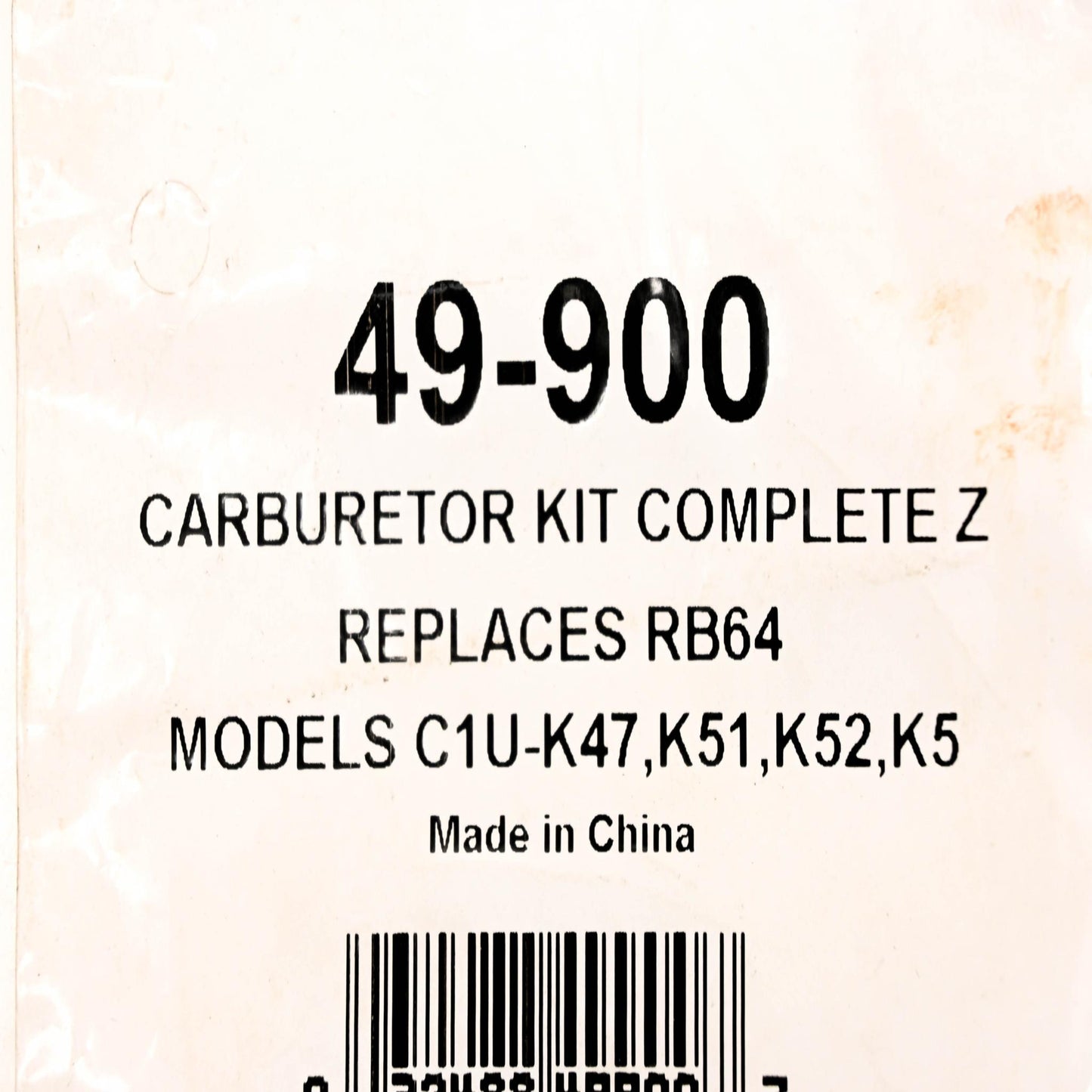 Oregon 49-900, RB-64 Carburetor Repair NOS