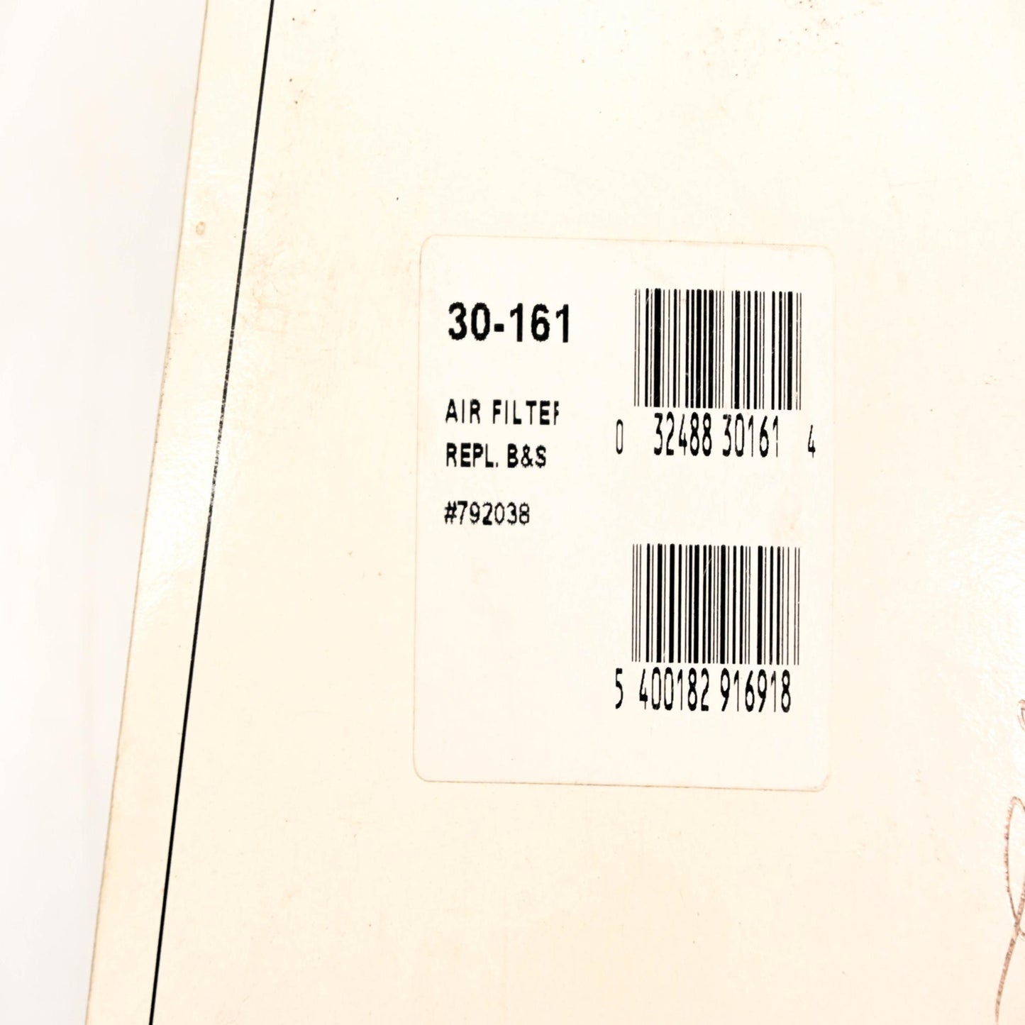 Oregon 30-161, 792038 Air Filter NOS