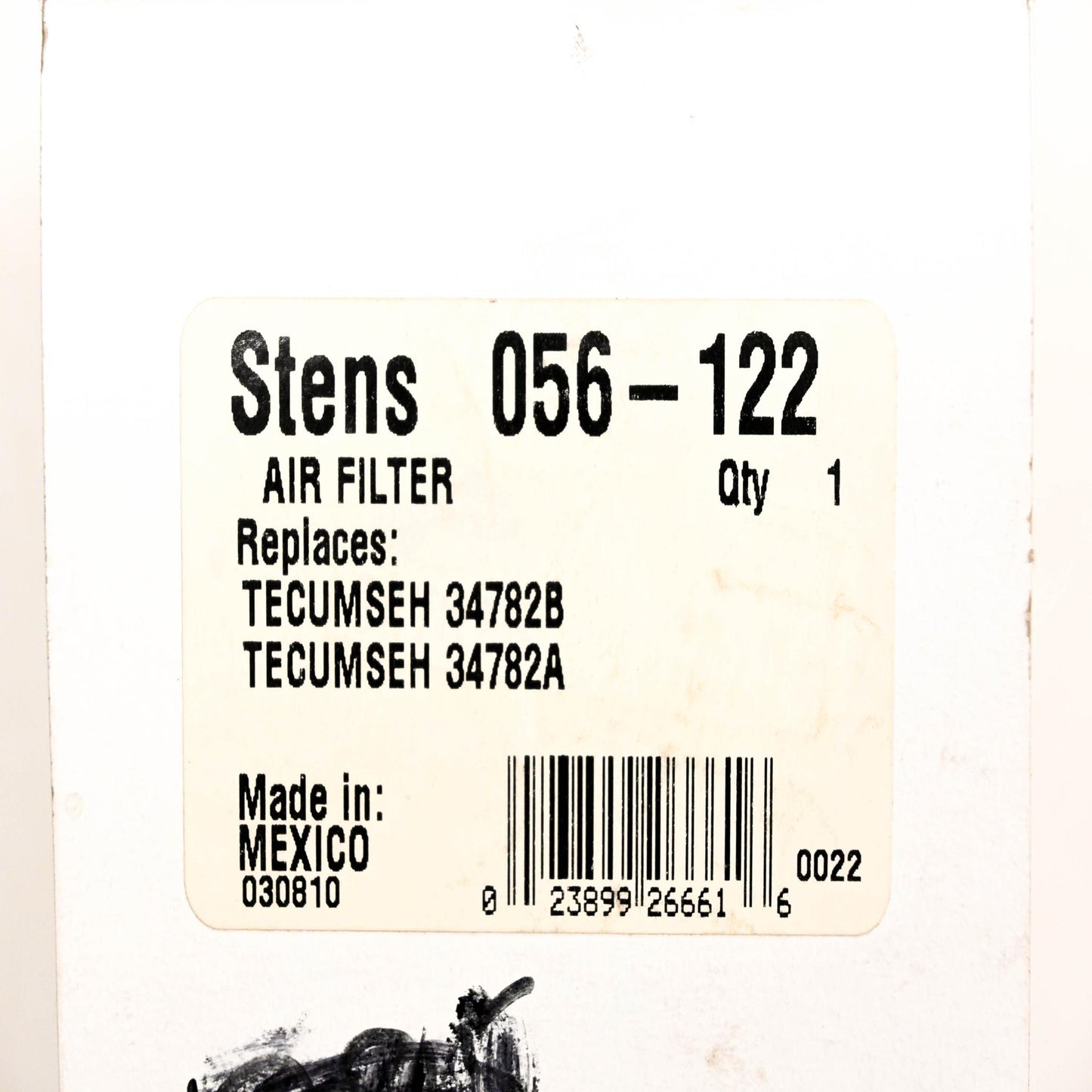 Stens 056-122, 34782A/B Air Filter NOS
