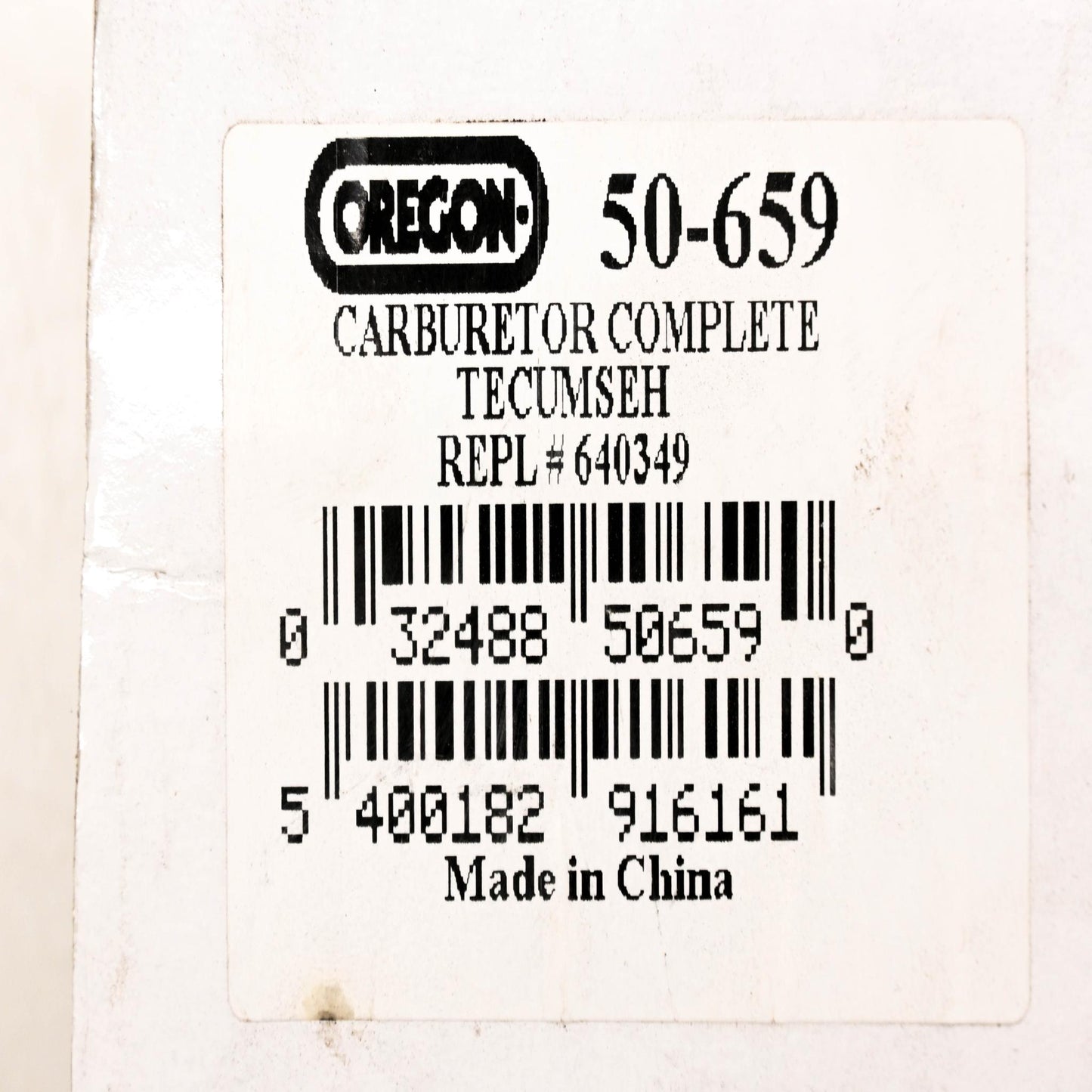 Oregon 50-659, 640349 Carburetor NOS