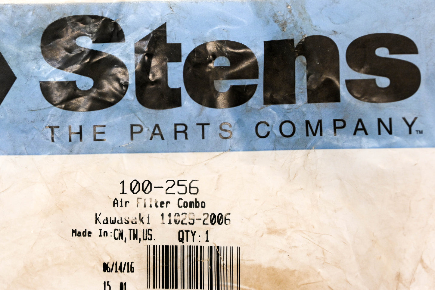 Stens 100-256, 11029-2006 Air Filter NOS