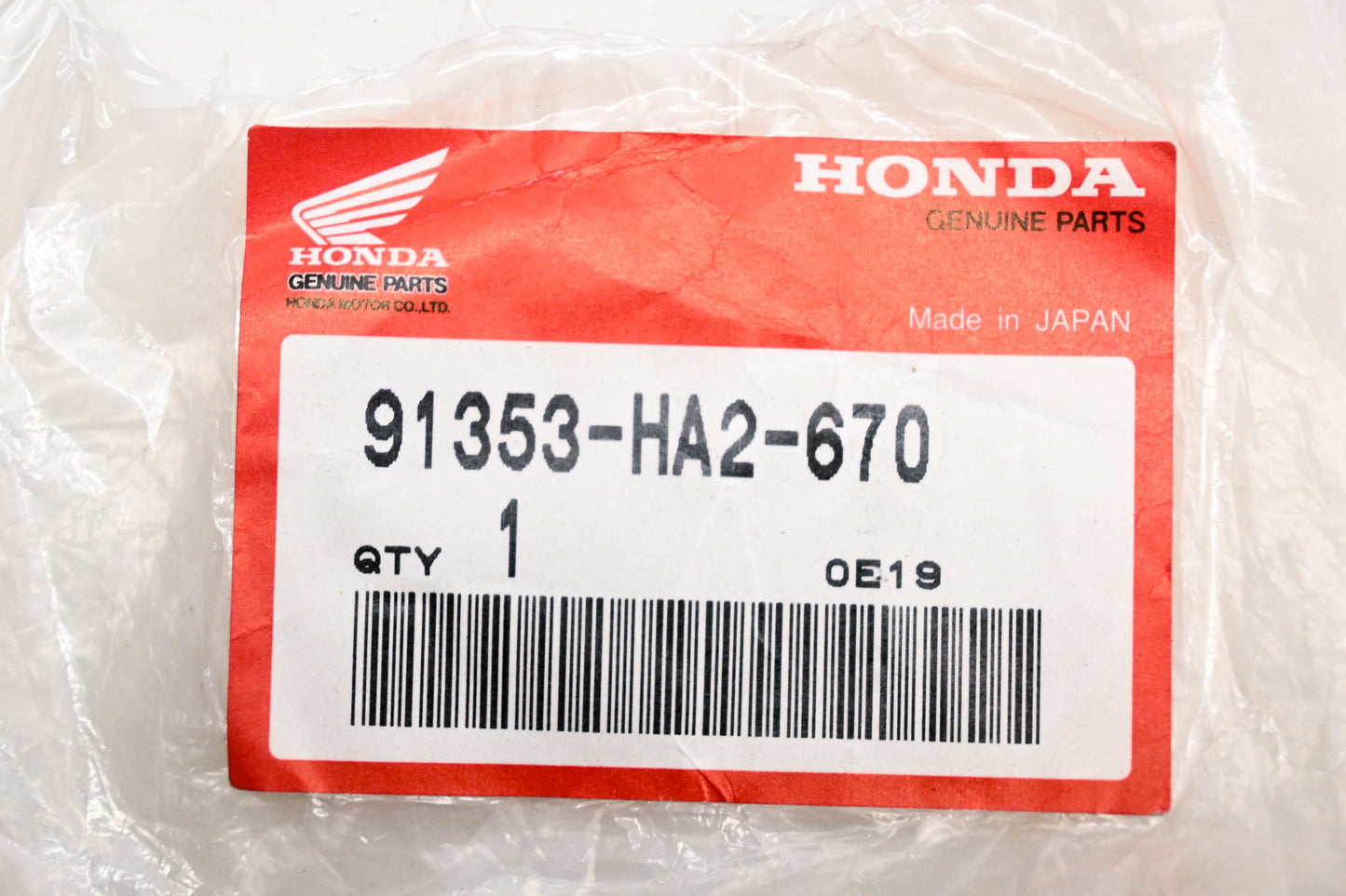 New OEM Honda 91353-HA2-670 O Ring 81x3 NOS