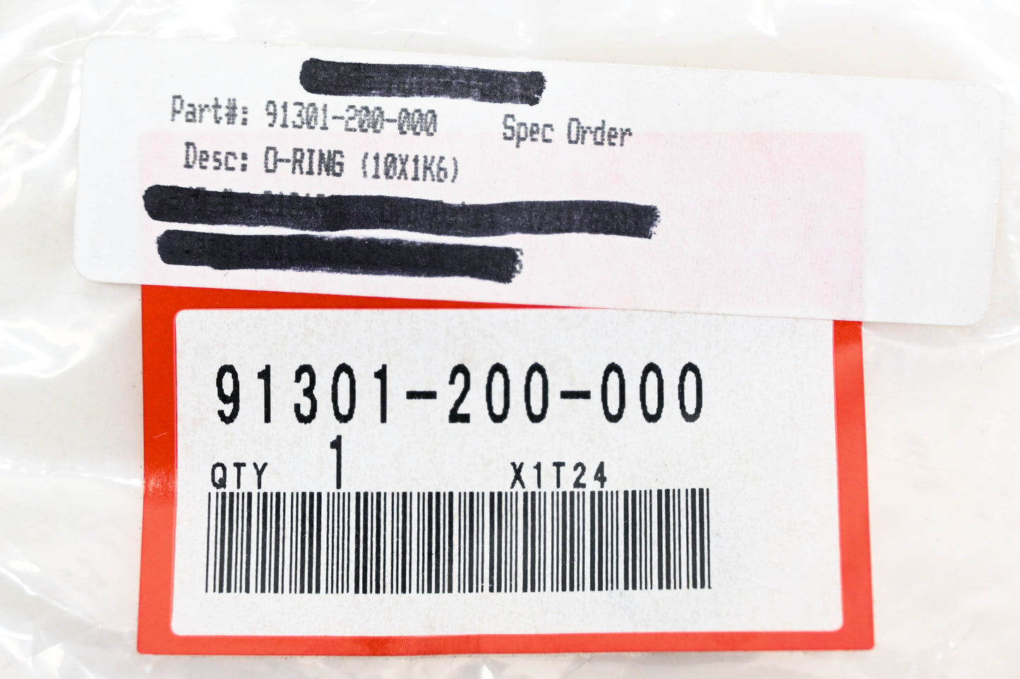 New OEM Honda 91301-200-000 O Rings 10x1.6 Qty 2 NOS