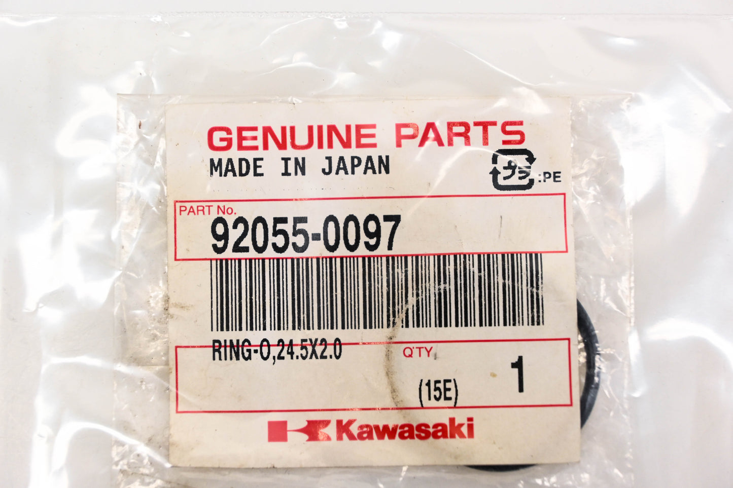New OEM Kawasaki 92055-0097 O Ring 24.5x2.0 NOS