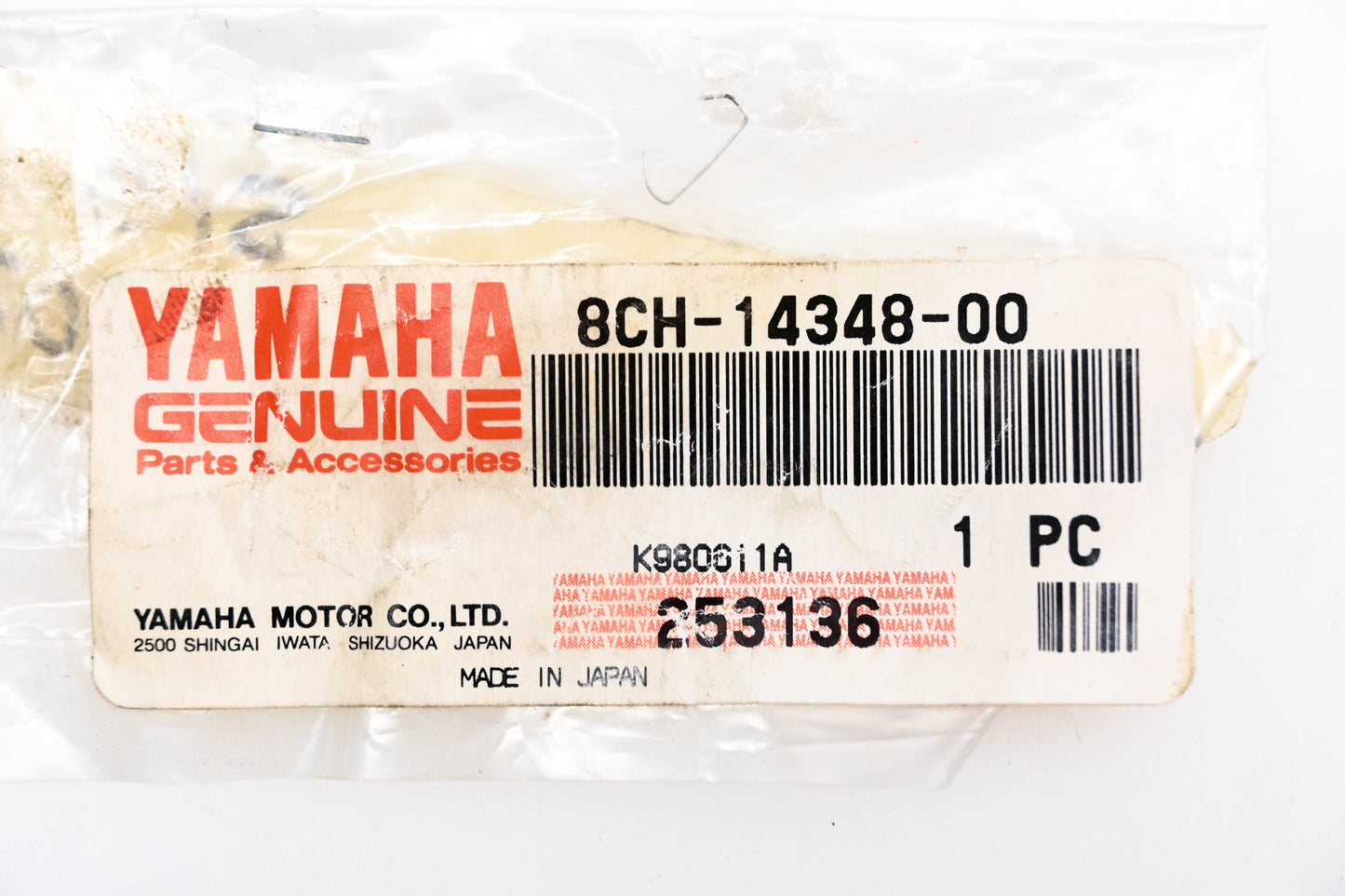 New OEM Yamaha 8CH-14348-00-00 Hose NOS