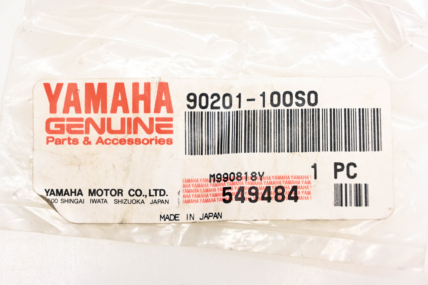 New OEM Yamaha 90201-100S0-00 Plate Washer NOS