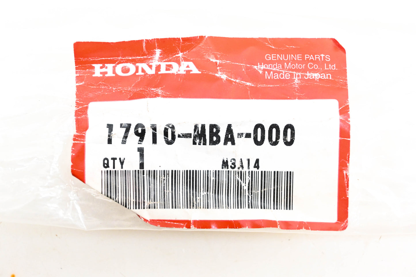 New OEM Honda 17910-MBA-000 Throttle Cable NOS