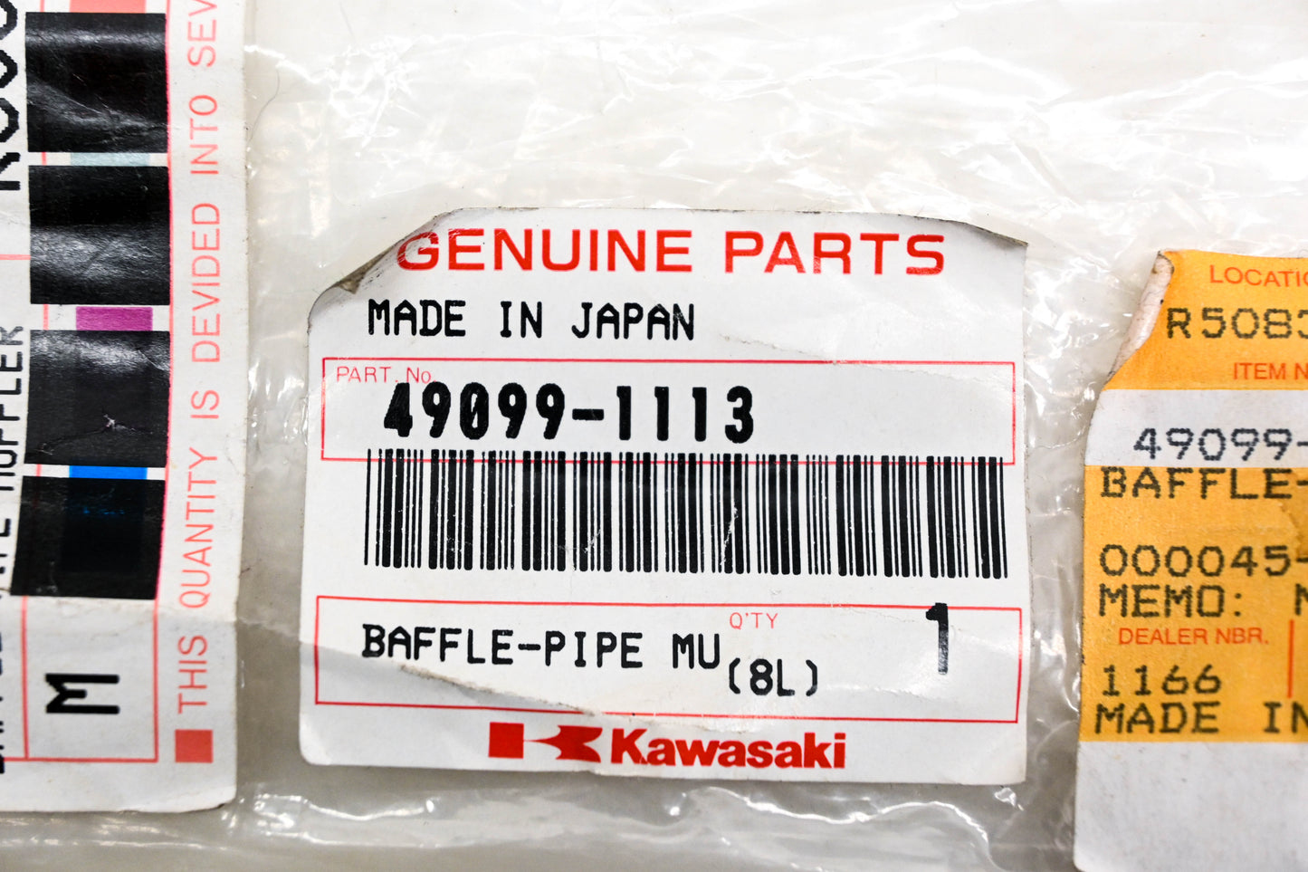 New OEM Kawasaki 49099-1113 Muffler Pipe Baffle NOS