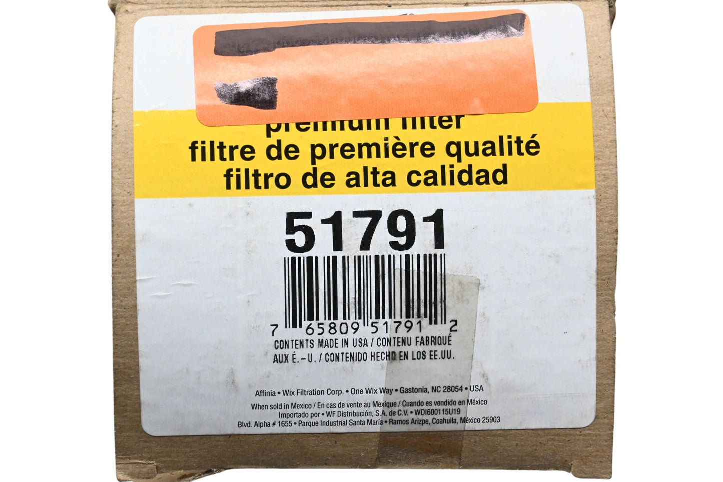 Wix 51791 Oil Filter NOS